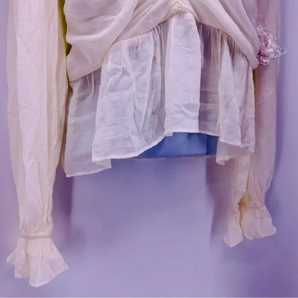 Free People Deep V Aurora Top Womens Size XS - Picture 3 of 9